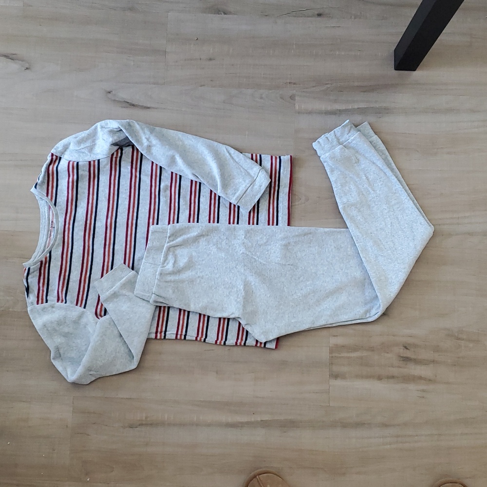 Striped Long Sleeve Pajama Set